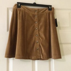 Tan mini skirt